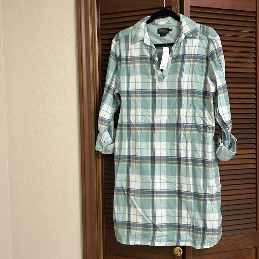 Pendleton blue flannel tunic
